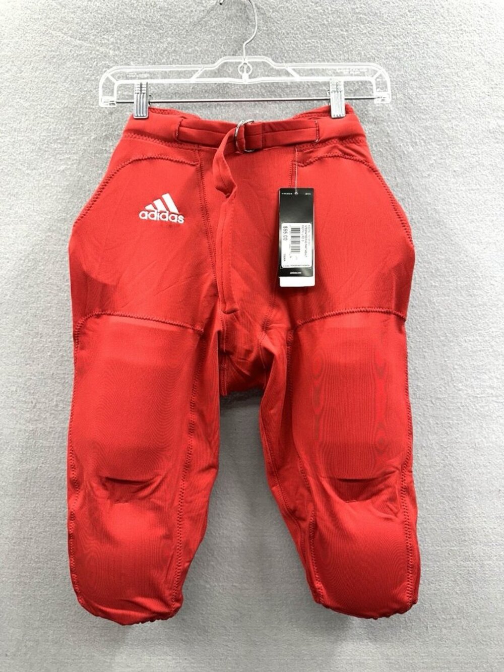 Adidas Climalite Football Pants Size L Padded Power Red Unisex Adult Gear